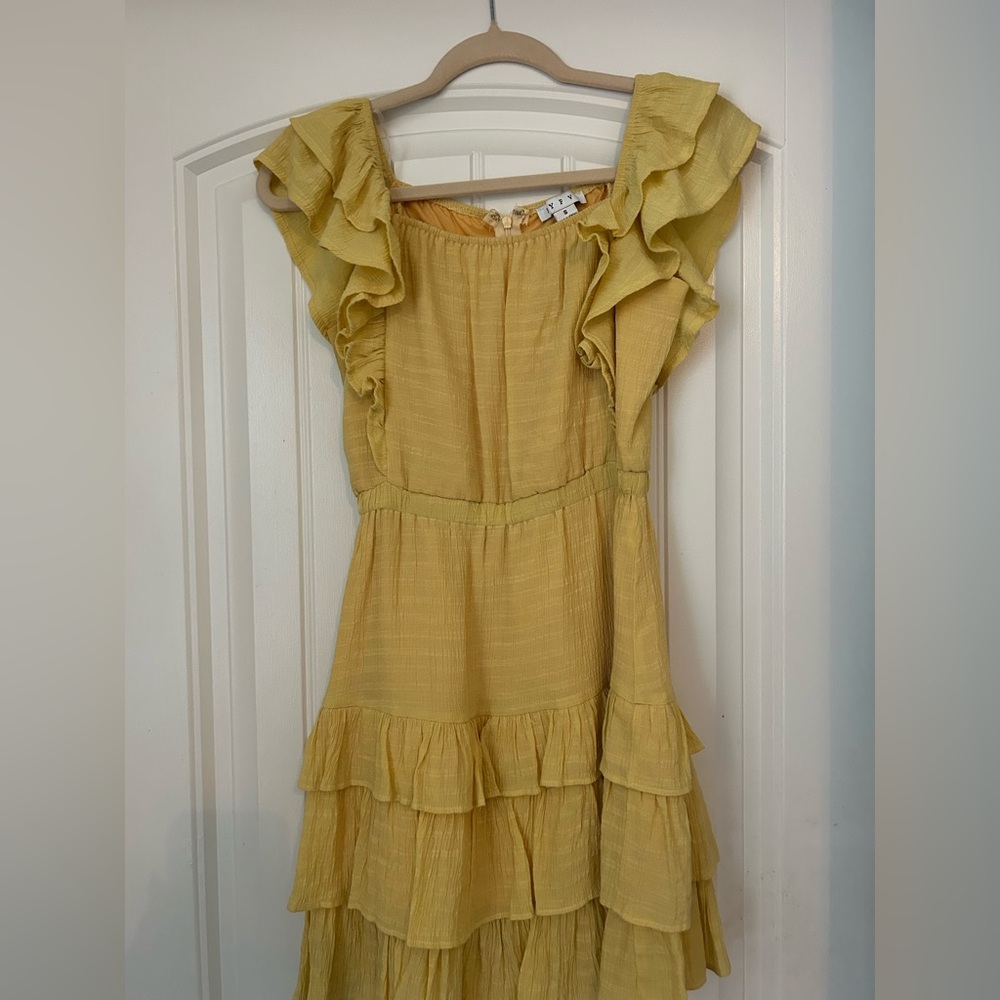 Yellow Ruffled Dress- Babydoll